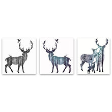 Load image into Gallery viewer, Minimalism Animal Painting Deer Family