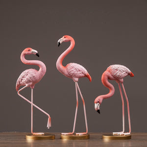 Pink flamingo Figurines