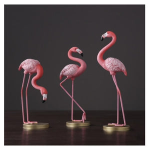 Pink flamingo Figurines
