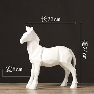 Geometric Horse Figurines