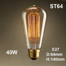 Load image into Gallery viewer, Edison Bulb Luminaria ST64 Retro Lamp
