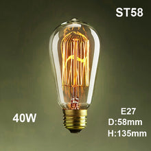 Load image into Gallery viewer, Edison Bulb Luminaria ST64 Retro Lamp