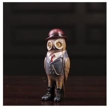 Load image into Gallery viewer, Gentleman Owl Animal Figurines