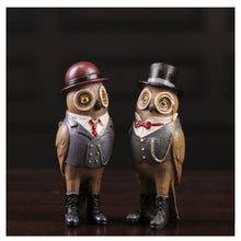 Load image into Gallery viewer, Gentleman Owl Animal Figurines